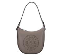 Karl Lagerfeld Circle Bolsa de hombro Piel natural 24 cm gris