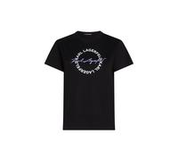Karl Lagerfeld Circle Logo T-shirt Black Talla: XS | Camisetas de Seda Outlet | Mujer | Negro