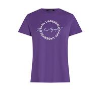 Karl Lagerfeld Circle Logo T-shirt Heliotrope Talla: XS | Camisetas de Seda Outlet | Mujer | Rosa