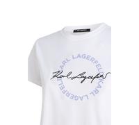 Karl Lagerfeld Circle Logo T-shirt White Talla: XL | Camisetas de Seda Outlet | Mujer | Blanco