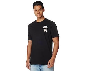 Karl Lagerfeld Classic Karl Character Short Sleeve Crew Neck T-Shirt Camiseta Hombre (Pack de 1)
