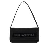Karl Lagerfeld Essential Bolsa de hombro Piel natural 24 cm negro