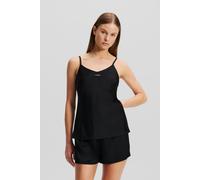 Karl Lagerfeld Essential Logo Satin Pj Set Black Talla: M | Calzoncillos Outlet | Mujer | Negro