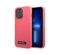 Karl Lagerfeld Estuche rígido KLHCP13XSLMP1PI, Fucsia - iPhone 13 Pro Max