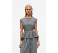 Karl Lagerfeld Flannel Top Medium Grey Melange Talla: 42 | Blusas Outlet | Mujer | Gris