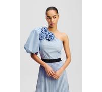Karl Lagerfeld Flower One Shoulder Blouse Kentucky Blue Talla: 38 | Blusas Outlet | Mujer | Azul