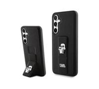 Karl Lagerfeld Funda Gripstand Saffiano Karl & Choupette Pins Negro - Galaxy S23 FE