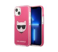 Karl Lagerfeld Funda KLHCP13MTPECPI Choupette Head Rosa - iPhone 13