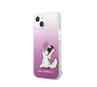 Karl Lagerfeld Funda para Apple iPhone 14 Plus Choupette Eat, Rosa