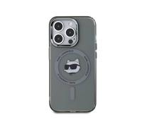 Karl Lagerfeld Funda para iPhone 15 Pro Max IML con diseño Piolín, Negro