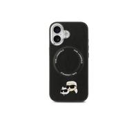 Karl Lagerfeld Funda Para Iphone 17 - Carcasa De Pu Con Magsafe Negra Con Pins K&c, Diseño Elegante Y Ajuste Preciso
