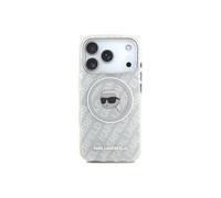 Karl Lagerfeld Funda Para Iphone 17 Pro - Carcasa Iml Con Magsafe Gris Con Logo K&c Brillante, Diseño Elegante Y Ajuste Preciso