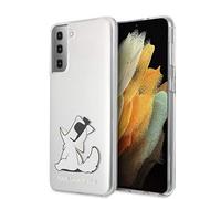KARL LAGERFELD, Hard Cover, Choupette Eats, Samsung Galaxy S21 Plus, Transparente