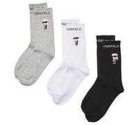 Karl Lagerfeld Hombre K/Ikon Sock (3 Pack) Black/White/Grey 39-42