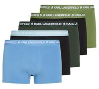 Karl Lagerfeld Hombre Logo Trunk Multiband (5 Pack) Dill/Forest/Silver/Blue XL