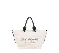 Karl Lagerfeld Hotel Karl Bolsa shopping natural, lona, mujer