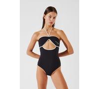 Karl Lagerfeld Hotel Karl Rib Rio Swimsuit Black Talla: XS | Bañadores Outlet | Mujer | Negro