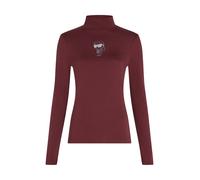 Karl Lagerfeld Ikon Glitter Mock Neck Ls Top Tawny Port Talla: XS | Manga Larga Outlet | Mujer | Marrón