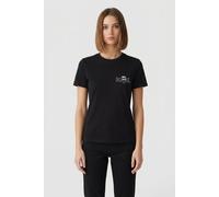 Karl Lagerfeld Ikon Seasonal Slim Fit T-shirt Black Talla: S | Camisetas de Seda Outlet | Mujer | Negro