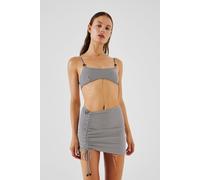 Karl Lagerfeld Ikon Stripe Mini Adjst Pareo White-black Stripe Talla: M | Bikinis Outlet | Mujer | Blanco