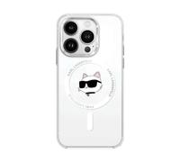 Karl Lagerfeld IML Metal Choupette Head Case Blanco para Magsafe - iPhone 16 Pro