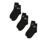 Karl Lagerfeld International B.V Signature Logo Sock 3 Pack Calcetines, Negro, 39-42 Mujeres
