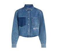 KARL LAGERFELD JEANS Blusa azul / blanco L azul / blanco