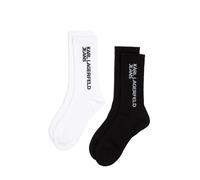 KARL LAGERFELD JEANS, para Mujer, Calcetines con Logo Essential, Blanco/Negro, 42/46