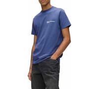 Karl Lagerfeld Jeans, Camiseta de Manga Corta para Hombre, Corte Ajustado, Azul Federal Lavado, Talla L, Azul, L