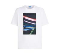 KARL LAGERFELD JEANS Camiseta 'Love Unlocked' marino / azul real / rojo / blanco, Talla L