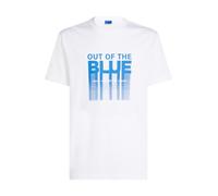 KARL LAGERFELD JEANS Camiseta 'Out Of The Blue' azul cielo / blanco XL azul cielo / blanco