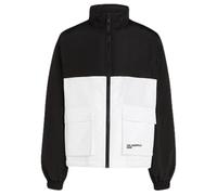 KARL LAGERFELD JEANS Hombre Blocked Padded Jacket Blanco y negro L