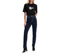 KARL LAGERFELD JEANS, Hombre, Denim Ajustado, Pierna Ajustada, Azul Oscuro Lavado, 2830