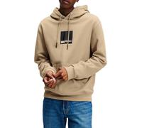 KARL LAGERFELD JEANS Hombre Regular Box Logo Hoodie Topo desierto M