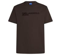 KARL LAGERFELD JEANS Hombre Regular Short Sleeve Essential T-Shirt Tarta de Chocolate M