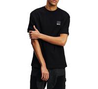 KARL LAGERFELD JEANS Hombre Regular Short Sleeve Waffle T-Shirt Black L