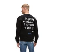 KARL LAGERFELD JEANS Hombre Relaxed Karlismall Sweatshirt Negro XS