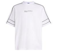 KARL LAGERFELD JEANS Hombre Relaxed Piping T-Shirt Blanco M