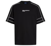 KARL LAGERFELD JEANS Hombre Relaxed Piping T-Shirt Negro L