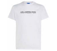 Karl Lagerfeld Jeans Hombre Slim Short Sleeve Reflection T-Shirt White XS