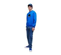 KARL LAGERFELD JEANS, Hombre, Sudadera Con Logo En Cuadro, Ajuste Regular, Azul KLJ, L