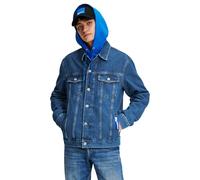 KARL LAGERFELD JEANS Hombre Sudadera Con Logo En Cuadro, Ajuste Regular, Azul KLJ, L