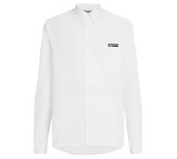 Karl Lagerfeld Jeans, Hombres, Camisa De Popelín, Corte Regular, Blanco, XL