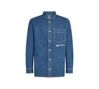 Karl Lagerfeld Jeans, Hombres, Camisa Vaquera Normal, Corte Regular, Azul, XS