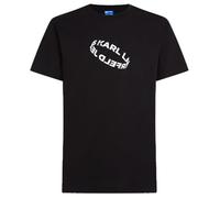 KARL LAGERFELD JEANS, Hombres, Camiseta Ajustada De Manga Corta con Logotipo De Anillo, Corte Slim, Negro, S