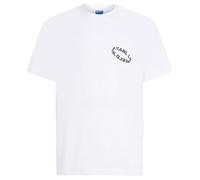 Karl Lagerfeld Jeans, Hombres, Camiseta Regular De Manga Corta Con Múltiples Anillos, Corte Regular, Blanco, L