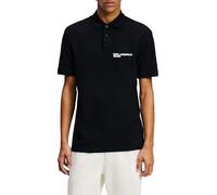 Karl Lagerfeld Jeans Hombres Regular Pique Polo Black L