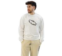 Karl Lagerfeld Jeans, Hombres, Sudadera Con Logotipo Multi Ring, Corte Regular, Blanco, S