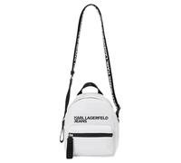 KARL LAGERFELD JEANS Klj Essential Nylon Mini Back Pack Crossbody, Bandolera para Mujer, Blanco, Cross Body