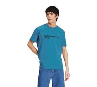 KARL LAGERFELD JEANS Klj Regular Sslv tee Camiseta, Hydro, S para Hombre